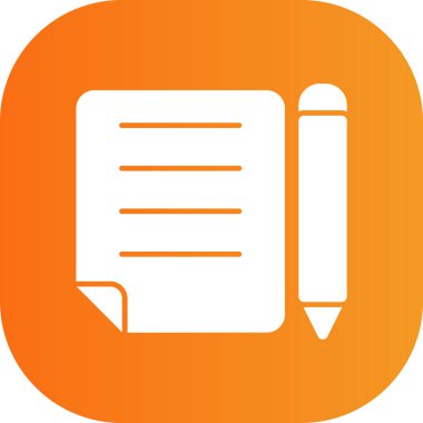 Belge simgesinin vektör illüstrasyonu