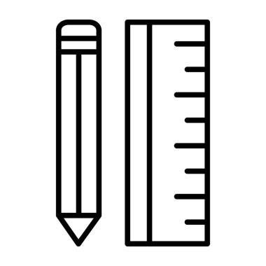 Kalem simgesi, vektör illüstrasyonu