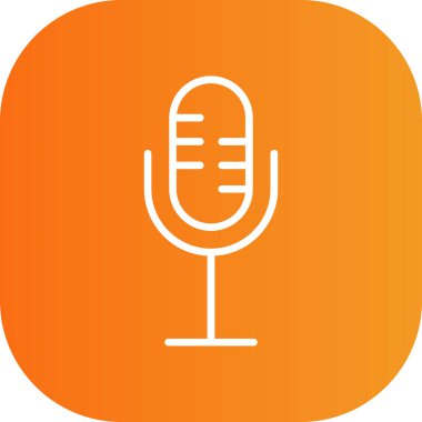 vektör podcast simgesi çizimi