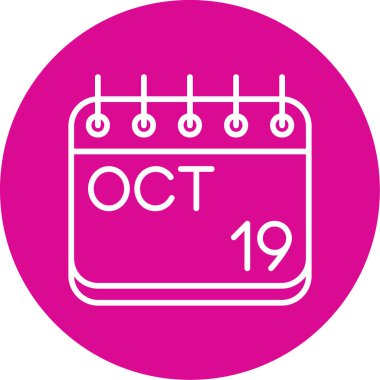 Takvim simgesinin vektör illüstrasyonu