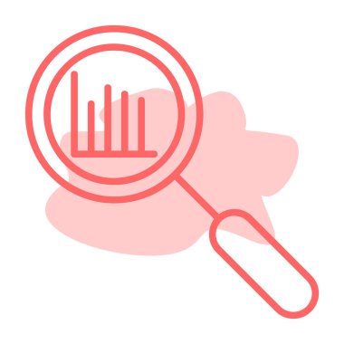 Bir büyüteçin vektör çizimi