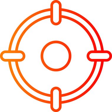 Bir cankurtaran simgesinin vektör illüstrasyonu