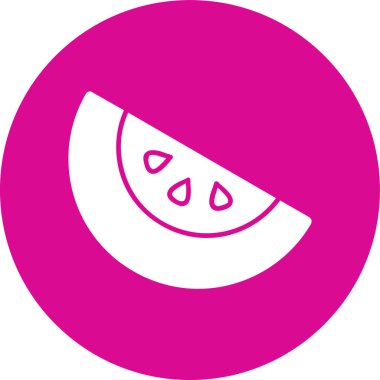 Karpuz. Web simgesi basit illüstrasyon