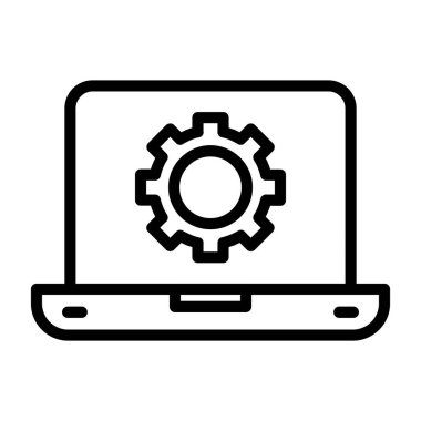 bilgisayar simgesi vektör illüstrasyonu