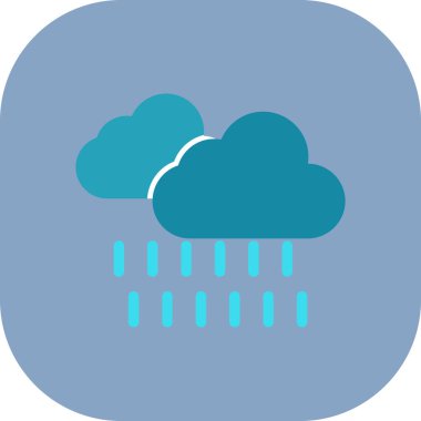 vektör yağmur simgesi çizimi