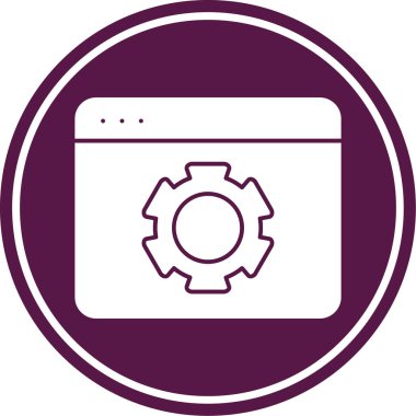 Web simgesi vektör illüstrasyonu