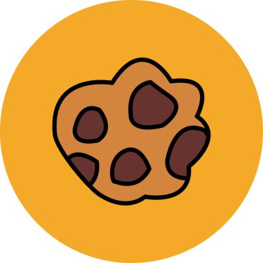 Çikolata. Web simgesi basit illüstrasyon