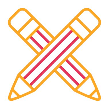 Kalem. Web simgesi basit illüstrasyon