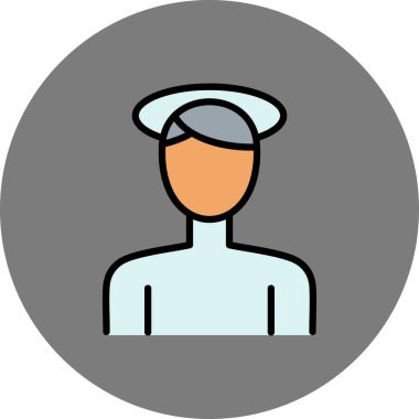 Asker. Web simgesi basit illüstrasyon