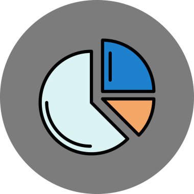 Pasta çizelgesi. Web simgesi basit tasarım