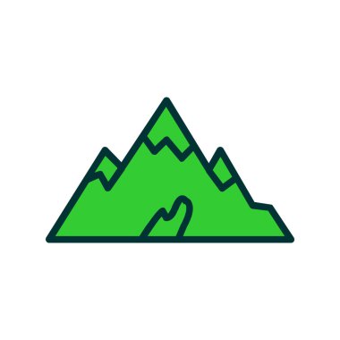 Dağ ikonu vektör içinde. Logotype