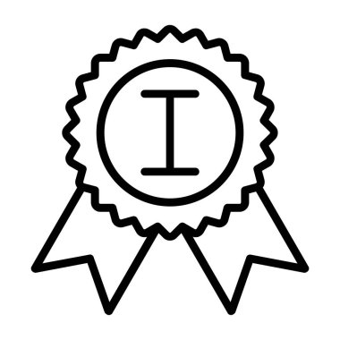 Madalya simgesi, basit vektör tasarımı