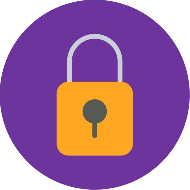 basit vektör illüstrasyonunu kilitle