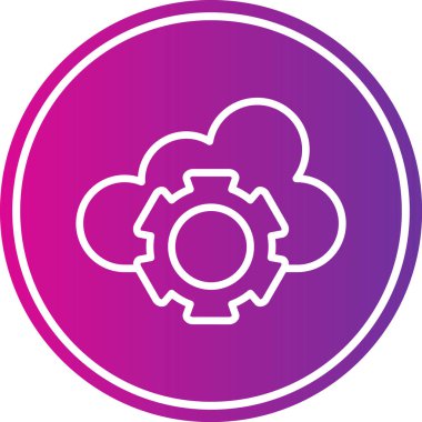 dişli simgesi vektör illüstrasyonu