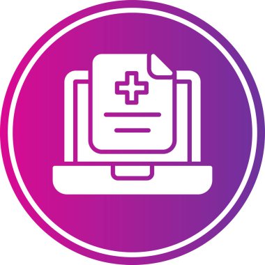 Dizüstü bilgisayar simgesinin vektör çizimi