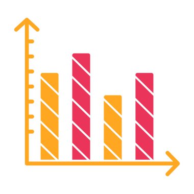 çubuk grafik vektör simgesi