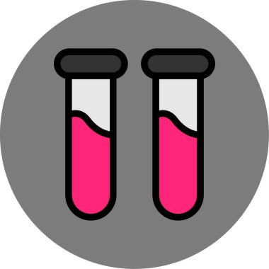 test tüpleri simgesi, illüstrasyon tasarımı