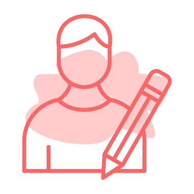 Kalem ve fırçalı adam