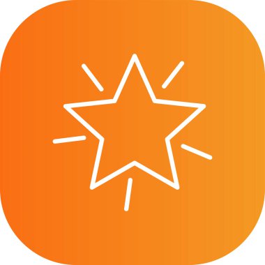 Benzersiz yıldız vektör simgesi