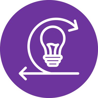 Benzersiz fikir vektör simgesi