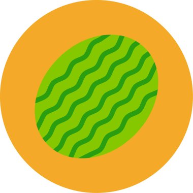 Yeşil ve beyaz simgenin vektör illüstrasyonu