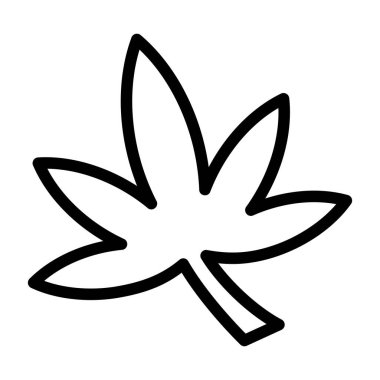 Marihuana yaprağı simgesi, taslak biçimi