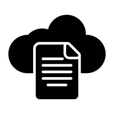 bulut depolama simgesi, vektör illüstrasyonu