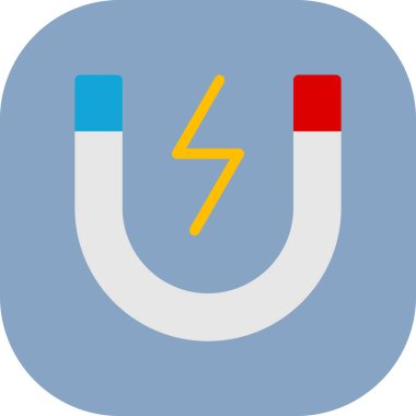 Mıknatıs Web simgesi basit illüstrasyon