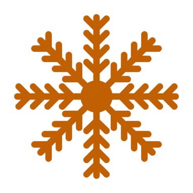 Kar Tanesi düz simgesi, vektör illüstrasyonu