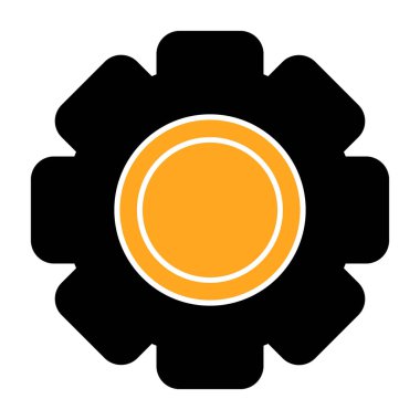 vites tekeri simgesi, basit vektör illüstrasyonu