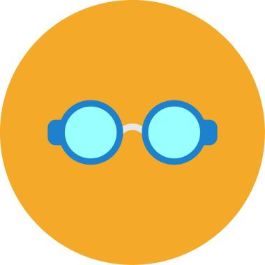 Gözlük. Web simgesi basit tasarım