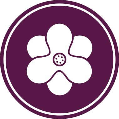 Çiçekler. Web simgesi basit tasarım