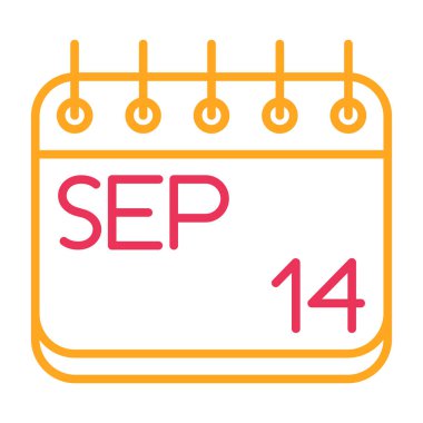 Eylül takvim simgesinin gösterimi