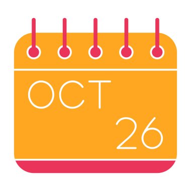 Takvim simgesinin vektör illüstrasyonu