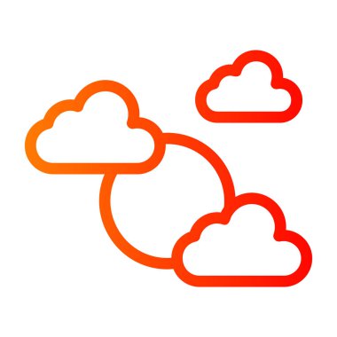 Bulut hesaplama simgesi vektör illüstrasyonu