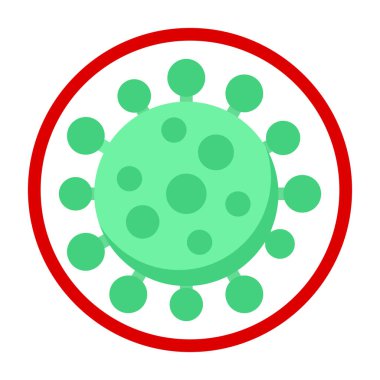 Coronavirüs ikonu. vektör illüstrasyonu.
