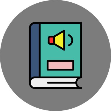 kitap simgesi vektör illüstrasyonu