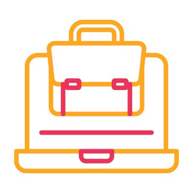 evrak çantası ikonu vektör illüstrasyonu