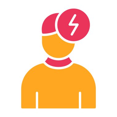 Fişi olan bir adamın vektör çizimi