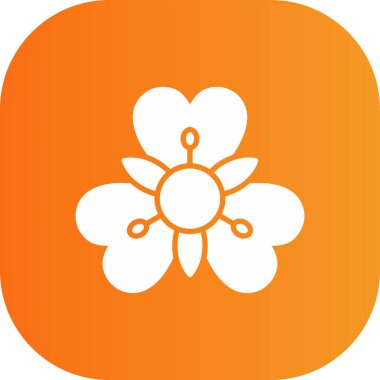 çiçek simgesi vektör illüstrasyonu