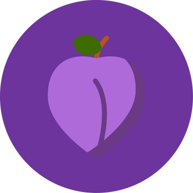 elma meyve ikonu vektör illüstrasyonu