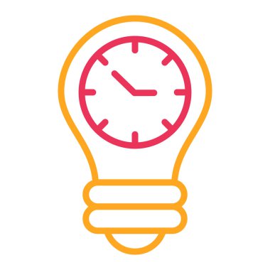 Bir saat simgesinin vektör illüstrasyonu