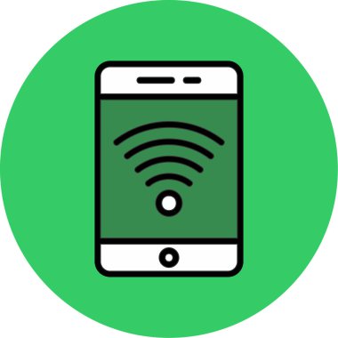 WiFi vektör simge işareti simge vektör çizim kişisel ve ticari kullanım için..
