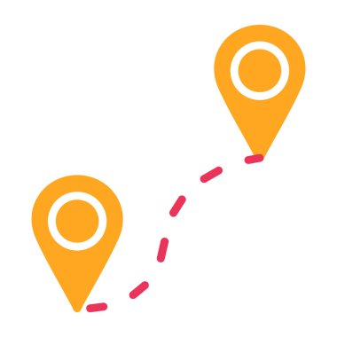 konum simgesi vektör illüstrasyonu