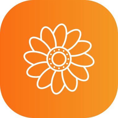 güzel papatya vektör simgesi