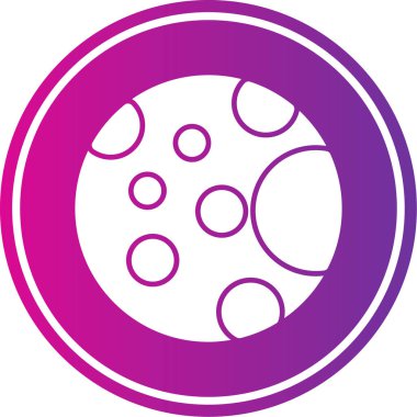 Yuvarlak bir simgenin vektör illüstrasyonu