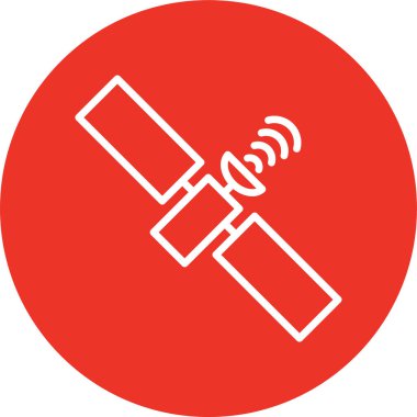 Uydu. Web simgesi basit illüstrasyon