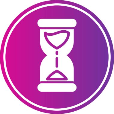 Kum saati simgesinin vektör çizimi