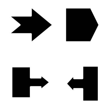 ok simge seti. vektör çizim