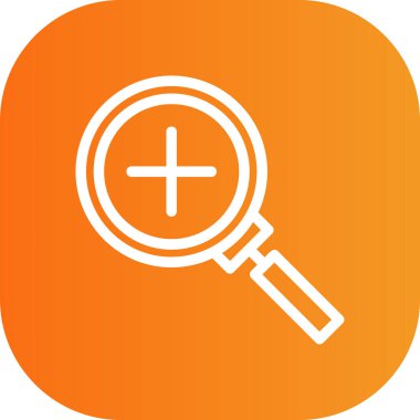 Benzersiz büyütme cam vektör simgesi